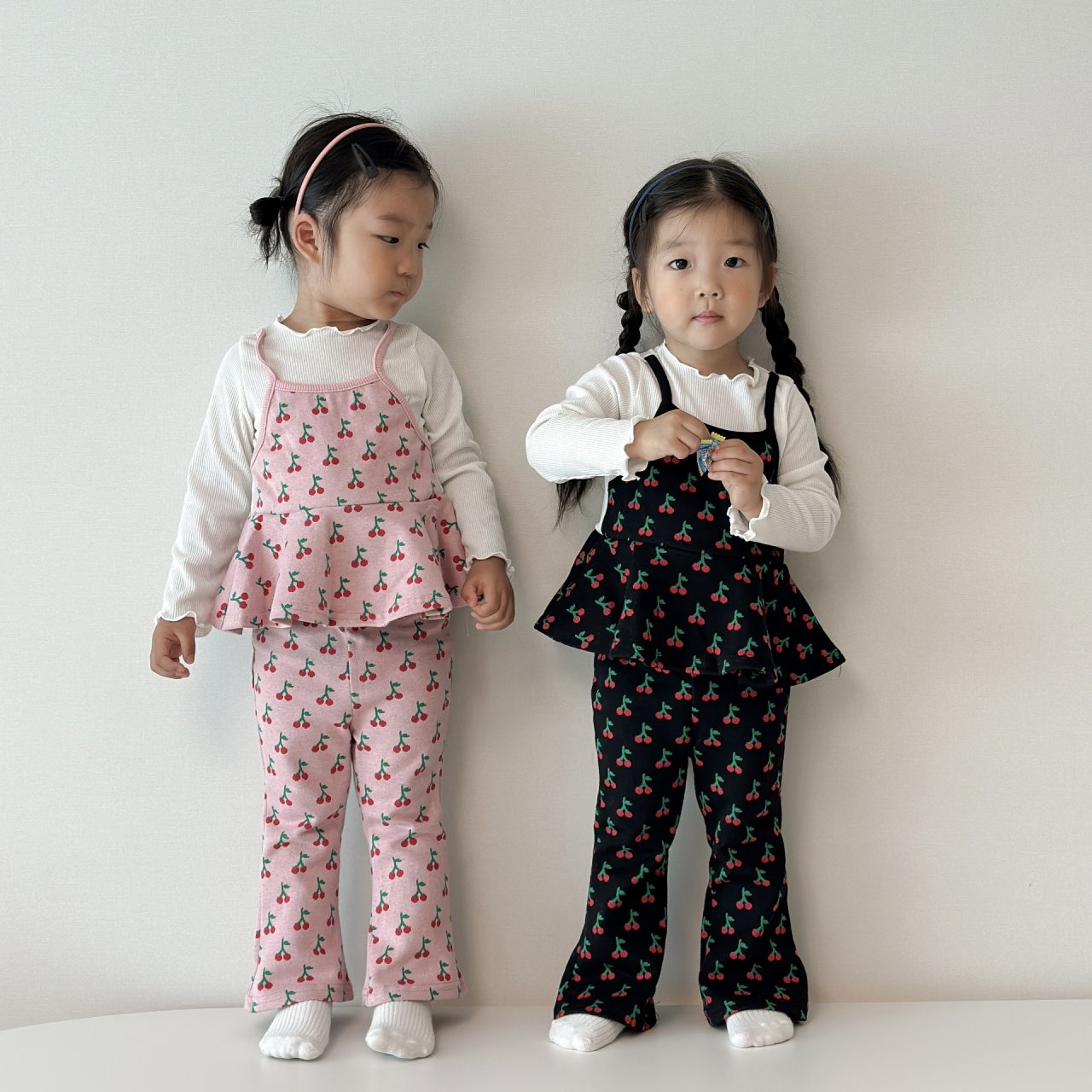 [PRE-ORDER] Cherry Ribbon Top Boot-Cut Set