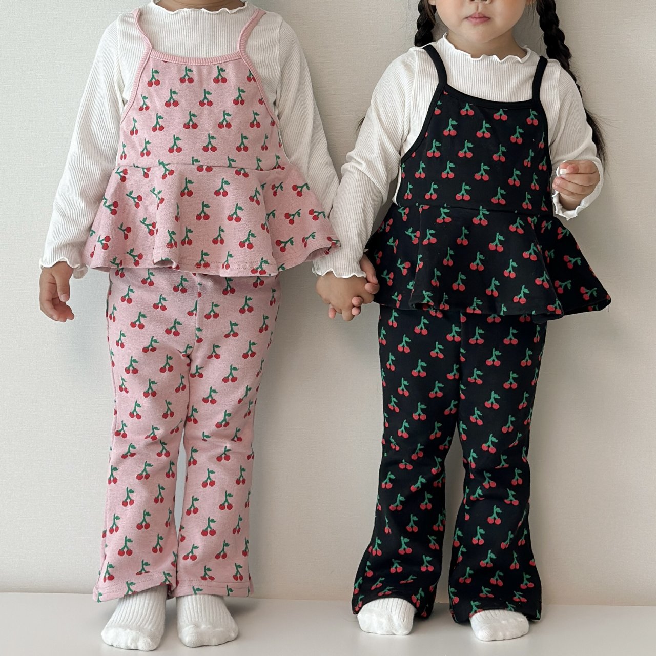 [PRE-ORDER] Cherry Ribbon Top Boot-Cut Set