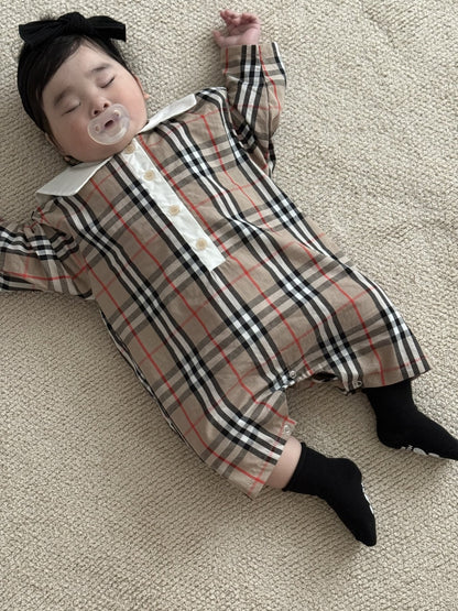 [PRE-ORDER] Check Sailor Shirt Body Suit