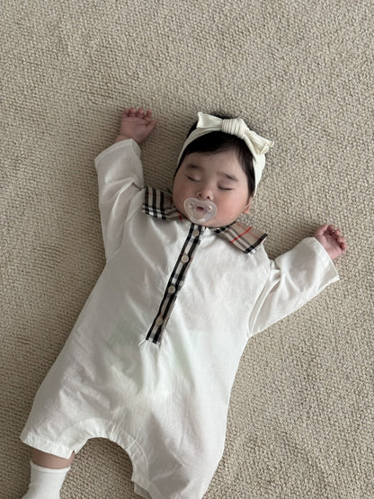 [PRE-ORDER] Check Sailor Shirt Body Suit