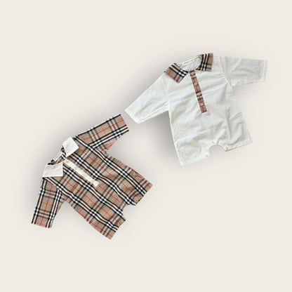 [PRE-ORDER] Check Sailor Shirt Body Suit