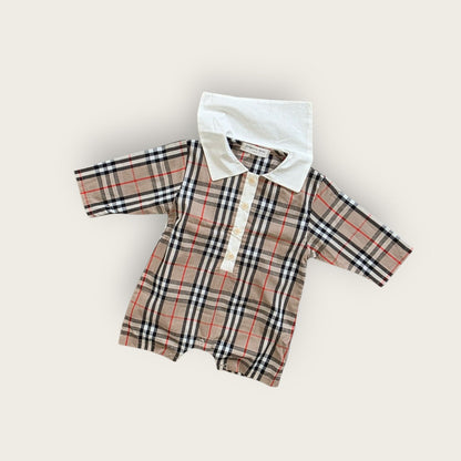 [PRE-ORDER] Check Sailor Shirt Body Suit