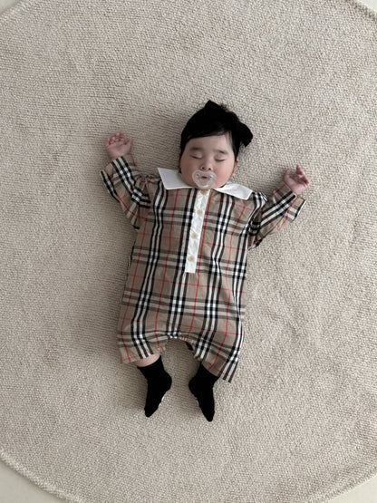 [PRE-ORDER] Check Sailor Shirt Body Suit