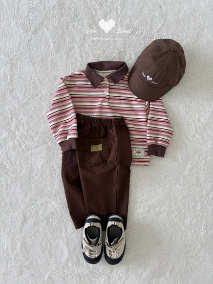[PRE-ORDER] Pigment Stripe Collar T-Shirts