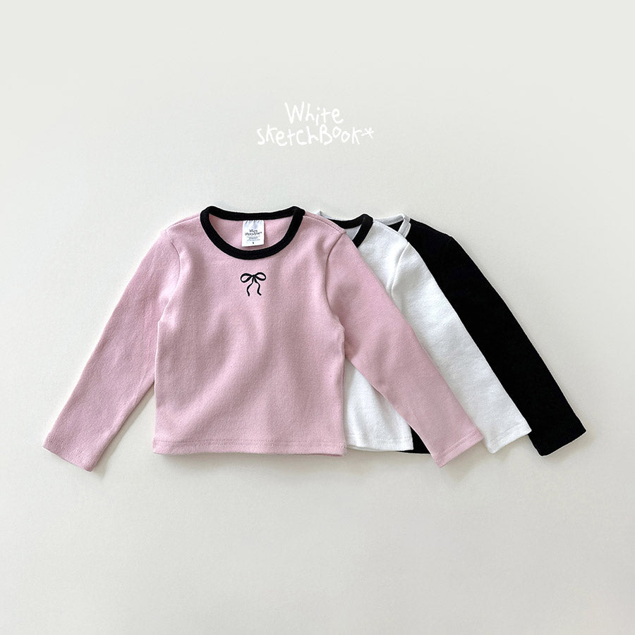 [PRE-ORDER] Peach Color Block Ribbon T-Shirts