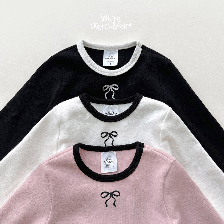 [PRE-ORDER] Peach Color Block Ribbon T-Shirts