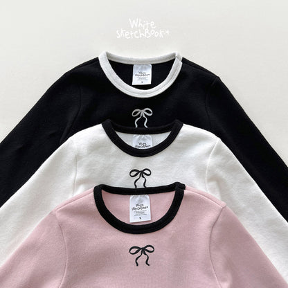 [PRE-ORDER] Peach Color Block Ribbon T-Shirts