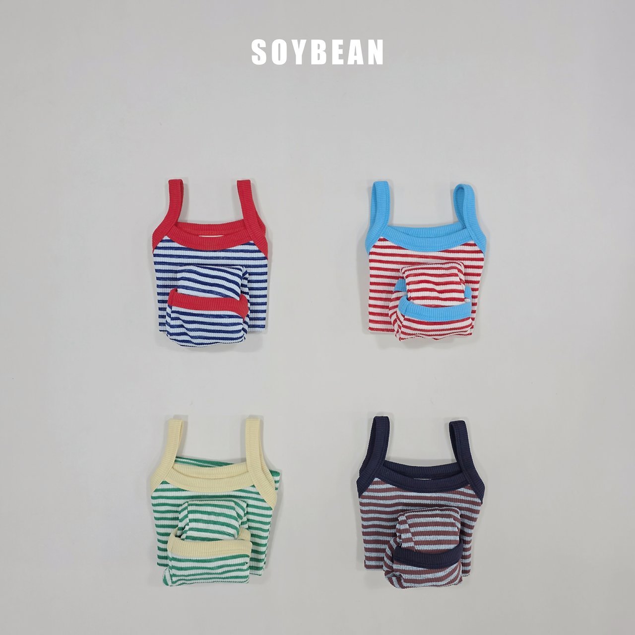 [PRE-ORDER] Windy Stripe Top Bottom Set