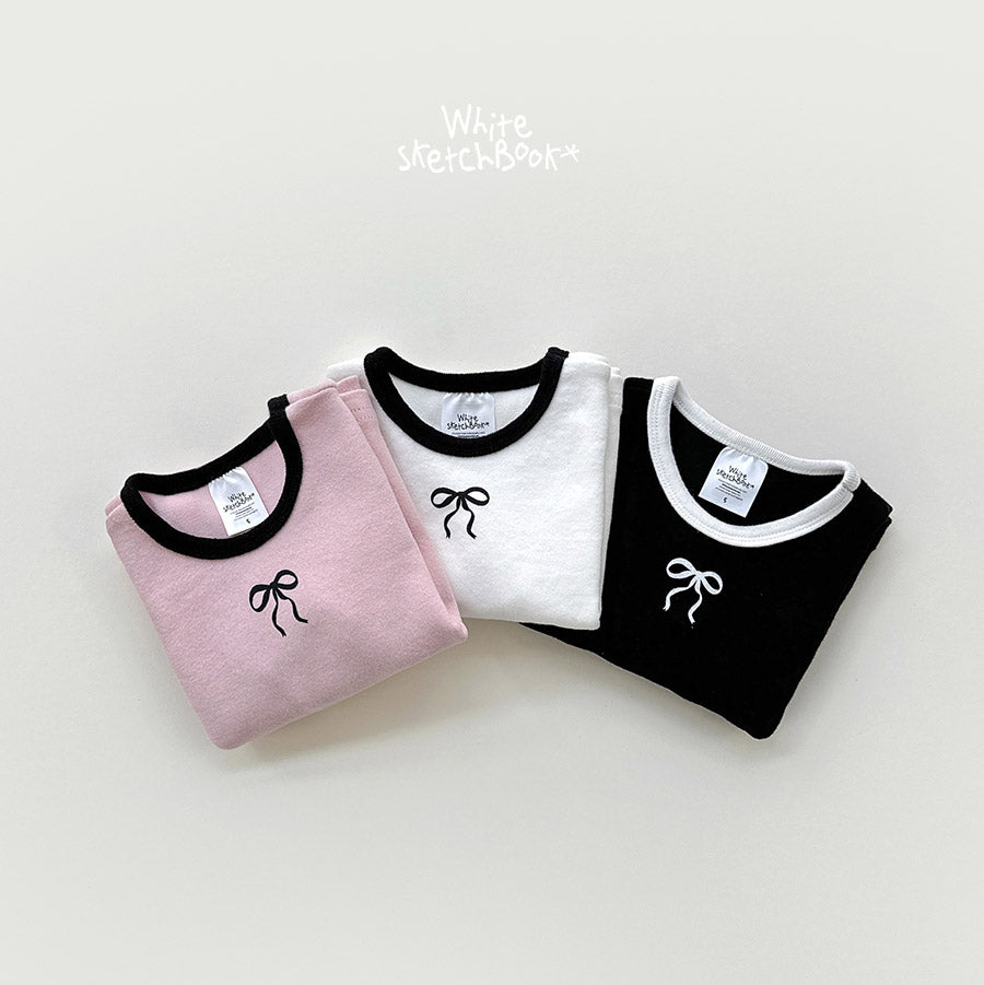 [PRE-ORDER] Peach Color Block Ribbon T-Shirts