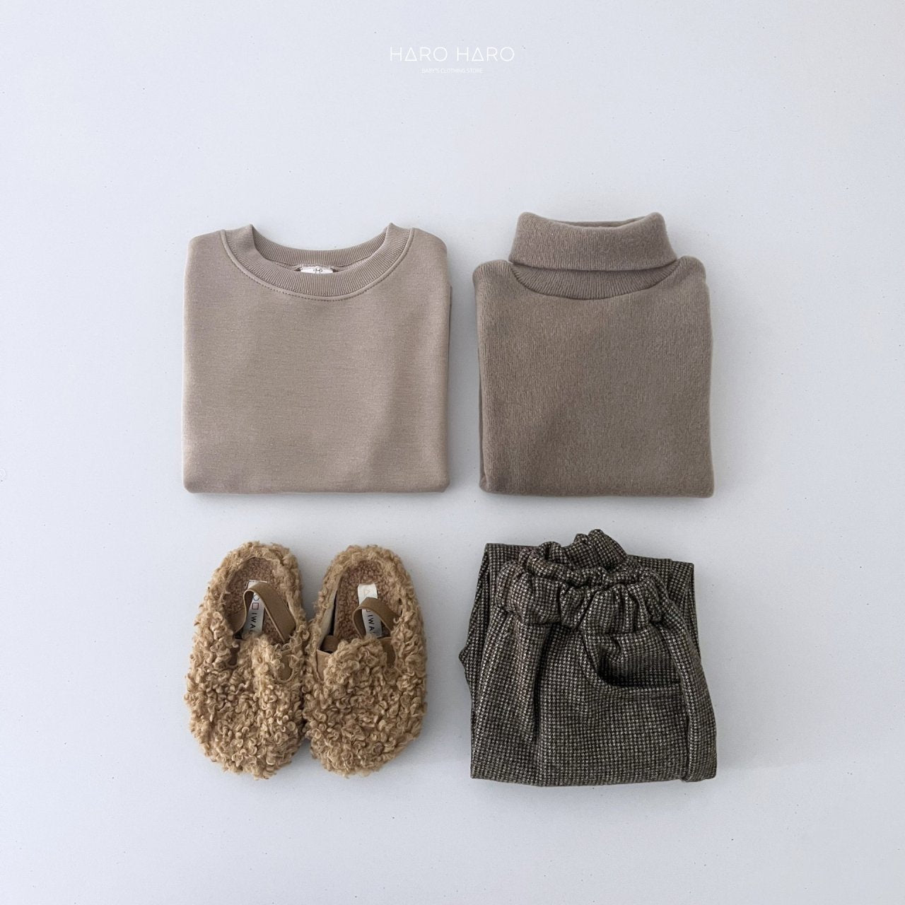 Hound Fleece-Lined Pants [Beige/2XL(6-7yr)]