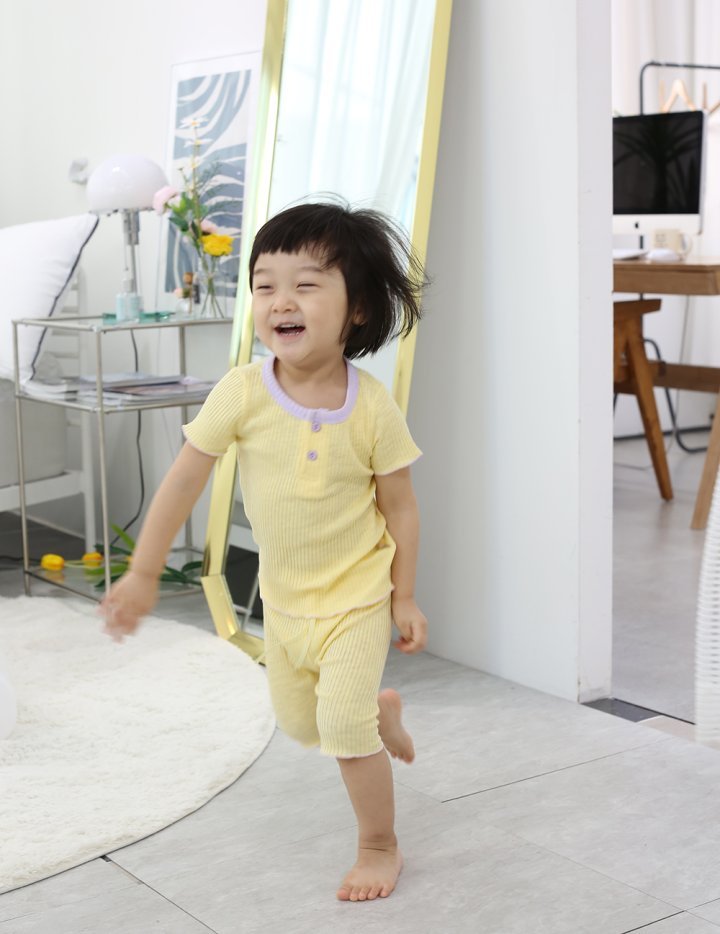 Marshmallow Home Wear Set [White/XS(1-2yr)]