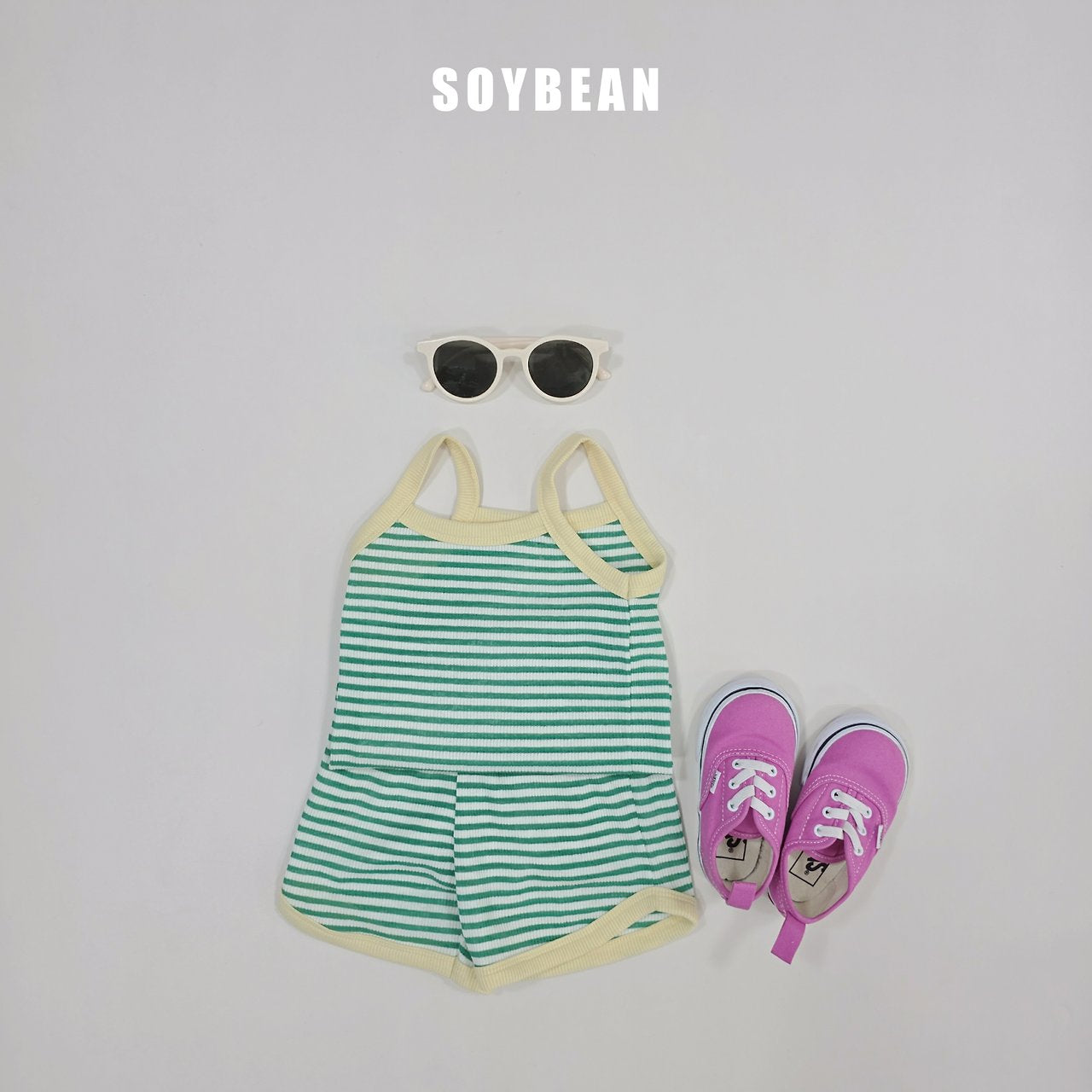 [PRE-ORDER] Windy Stripe Top Bottom Set