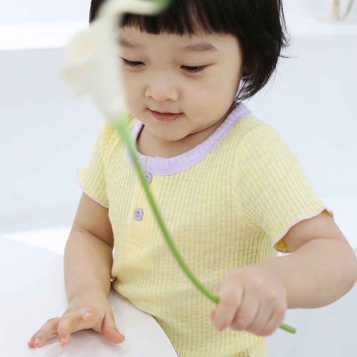 Marshmallow Home Wear Set [White/XS(1-2yr)]
