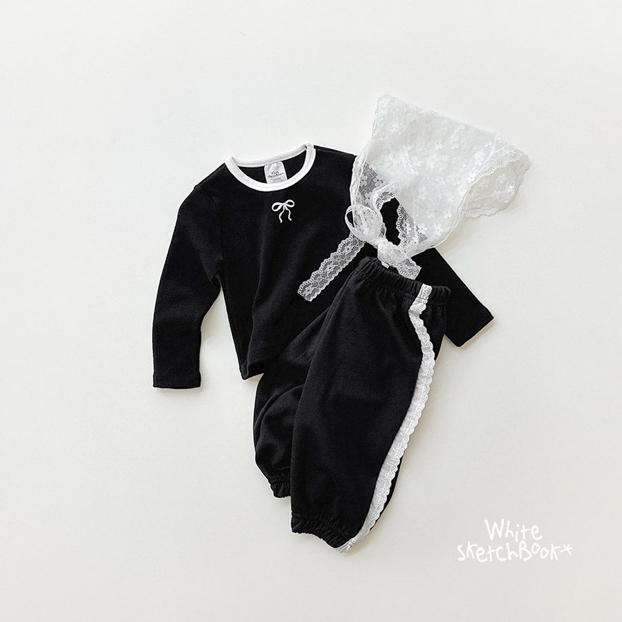 [PRE-ORDER] Peach Color Block Ribbon T-Shirts