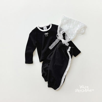 [PRE-ORDER] Peach Color Block Ribbon T-Shirts