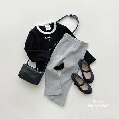 [PRE-ORDER] Peach Color Block Ribbon T-Shirts