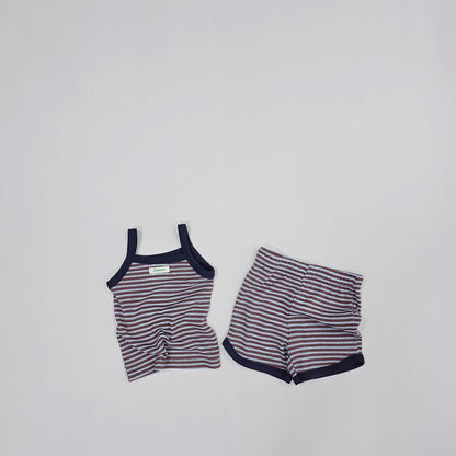 [PRE-ORDER] Windy Stripe Top Bottom Set