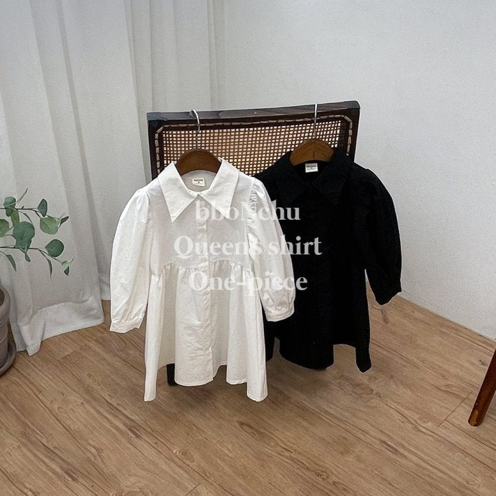 Queens Shirts Dress [Black/L(4-5yr)]