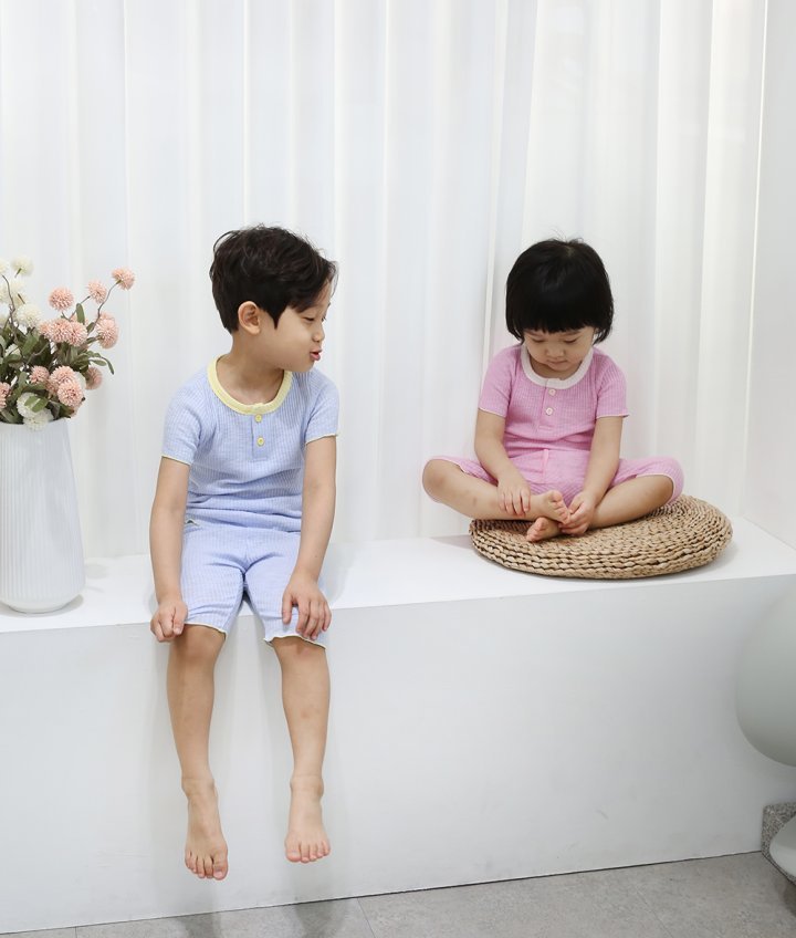 Marshmallow Home Wear Set [White/XS(1-2yr)]