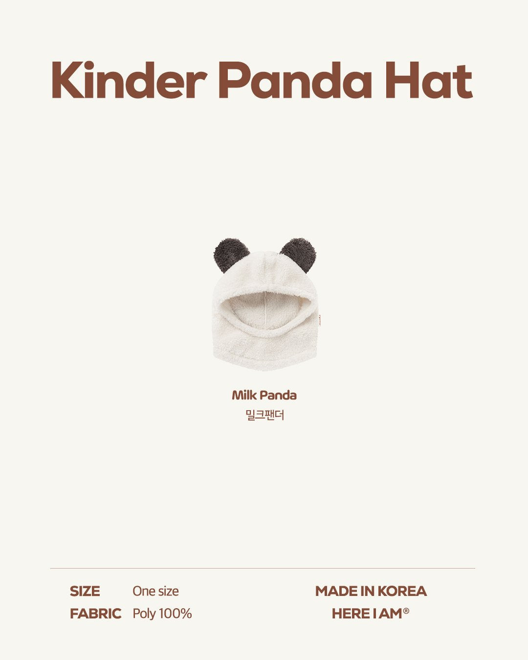 [PRE-ORDER] Kinder Panda Hat