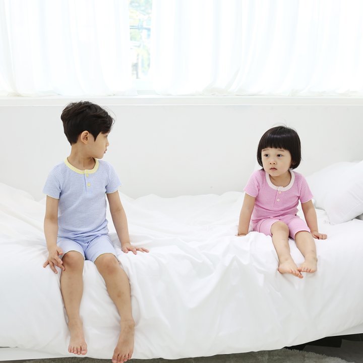 Marshmallow Home Wear Set [White/XS(1-2yr)]
