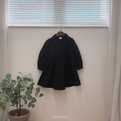 Queens Shirts Dress [Black/L(4-5yr)]
