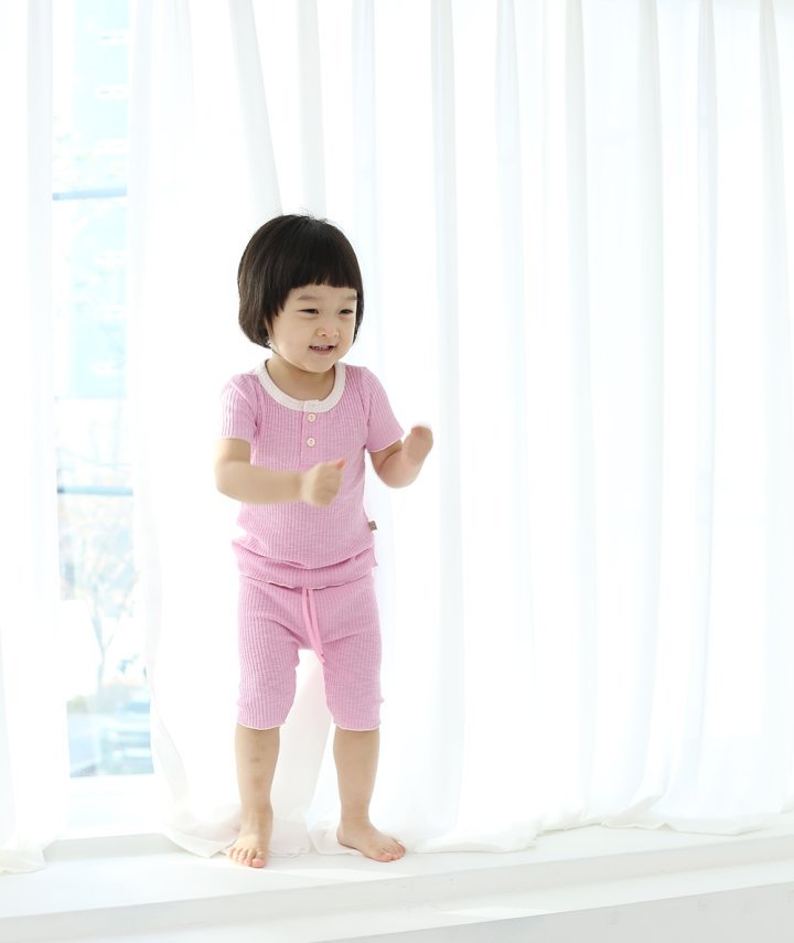Marshmallow Home Wear Set [White/XS(1-2yr)]