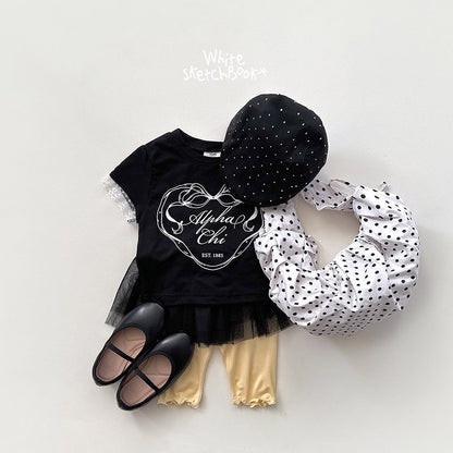 [PRE-ORDER] Ribbon Lace Shirring T-Shirts