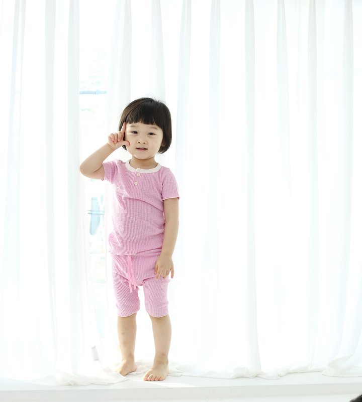 Marshmallow Home Wear Set [White/XS(1-2yr)]