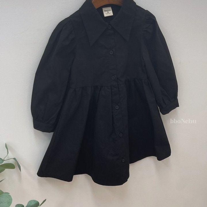 Queens Shirts Dress [Black/L(4-5yr)]