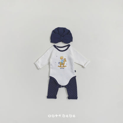 [PRE-ORDER] Custard Cream Body Suit + Leggings Set