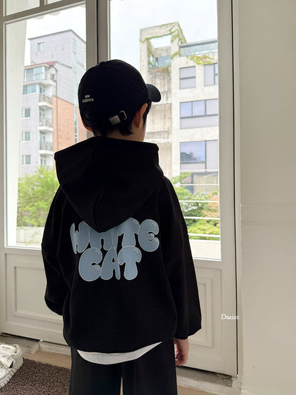 [PRE-ORDER] White Cat Hoodie Top Bottom Set