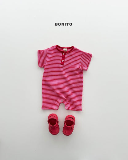 [PRE-ORDER] Summer Waffle Stripe Body Suit