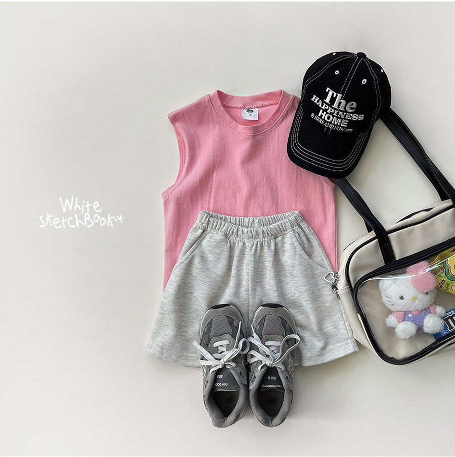 [PRE-ORDER] Over Fit Sleeveless T-Shirts