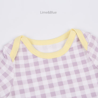 [PRE-ORDER] Summer Check Check Body Suit