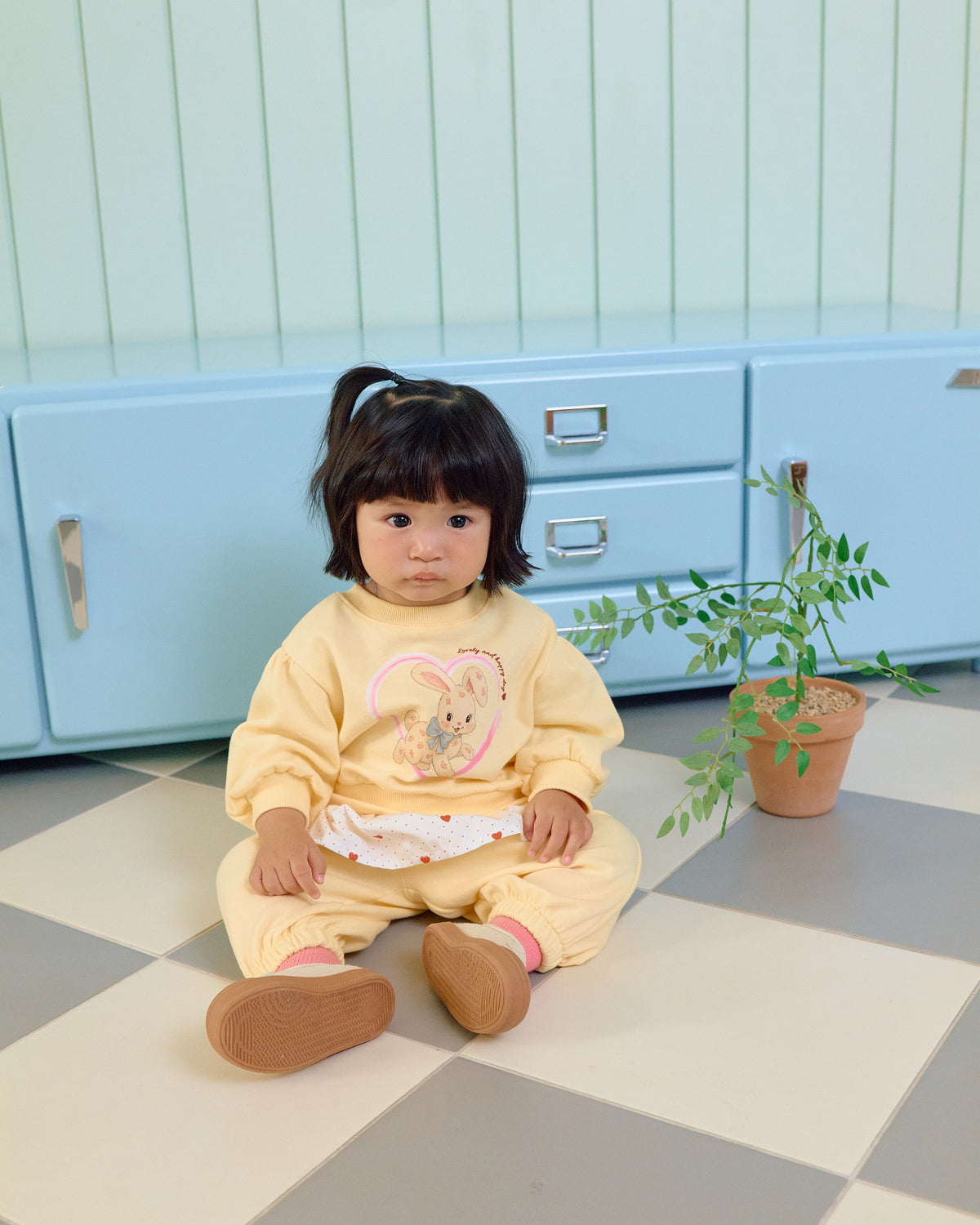 [PRE-ORDER] Cute Rabbit Top Bottom Set