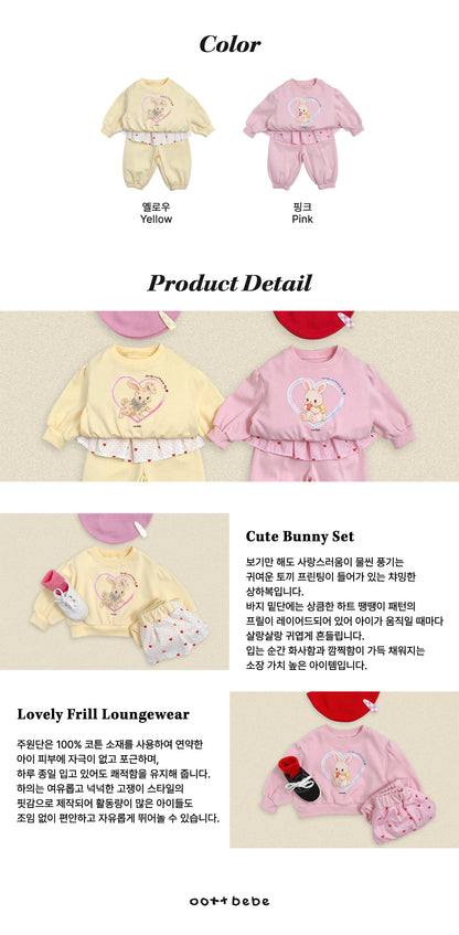 [PRE-ORDER] Cute Rabbit Top Bottom Set