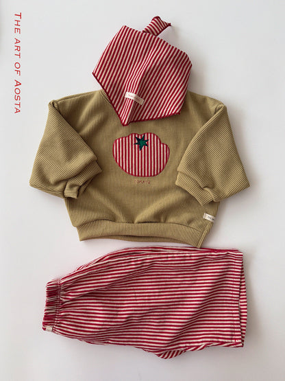 Louis Pants [Red/S(0-1yr), Red/L(2-3yr)]
