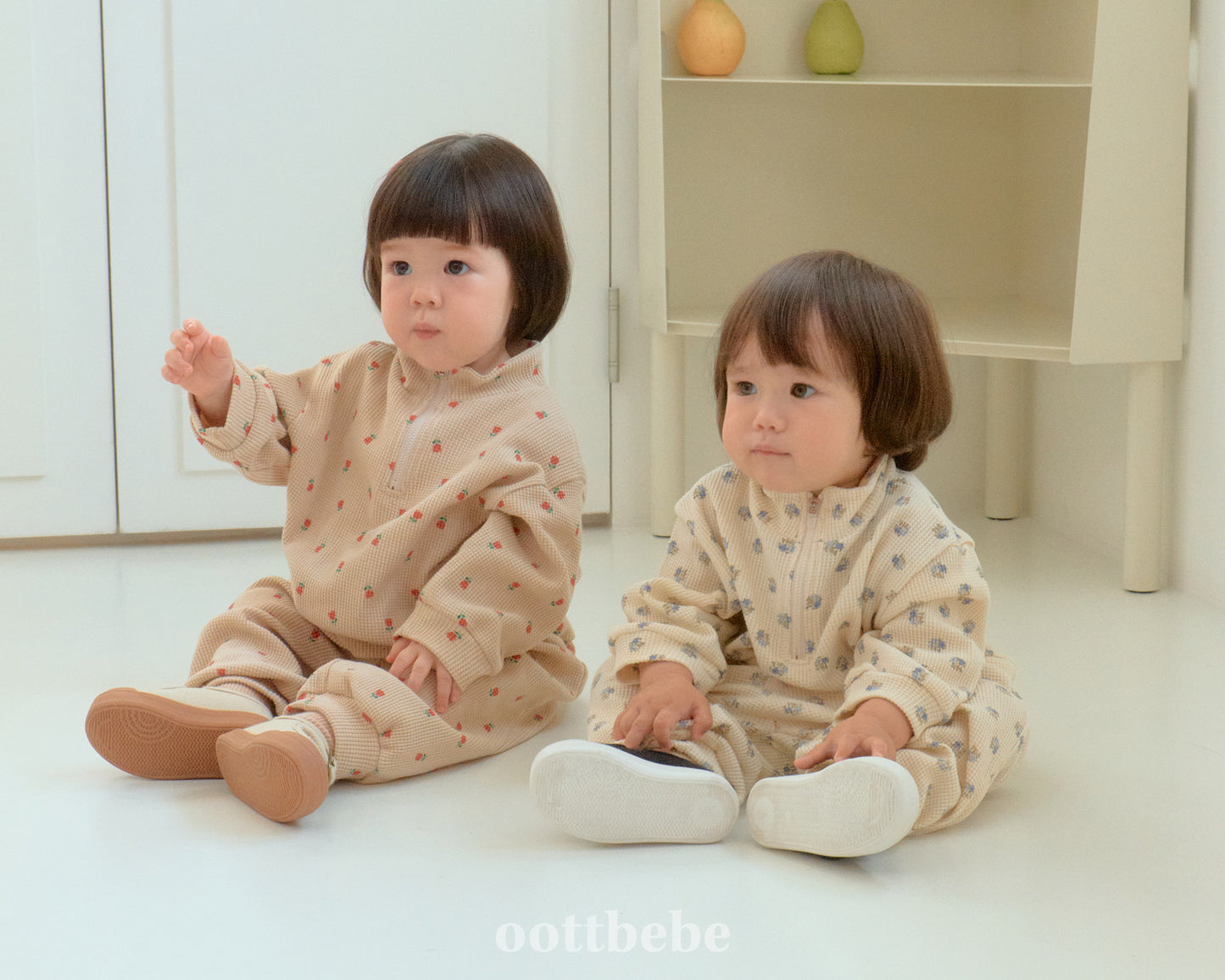 [PRE-ORDER] Sweet Waffle Anorak Top Bottom Set