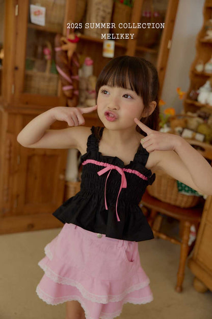 Jenny Ribbon Blouse [Black/M(3-4yr)]