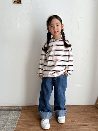 [PRE-ORDER] Cutting Roll-Up Wide Denim Pants