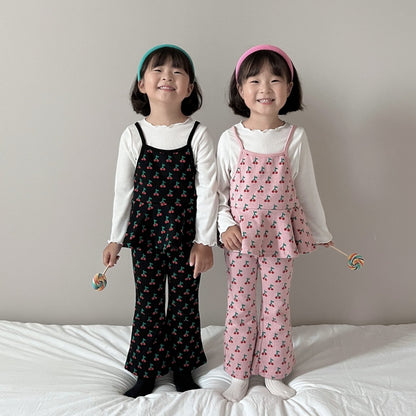 [PRE-ORDER] Cherry Ribbon Top Boot-Cut Set