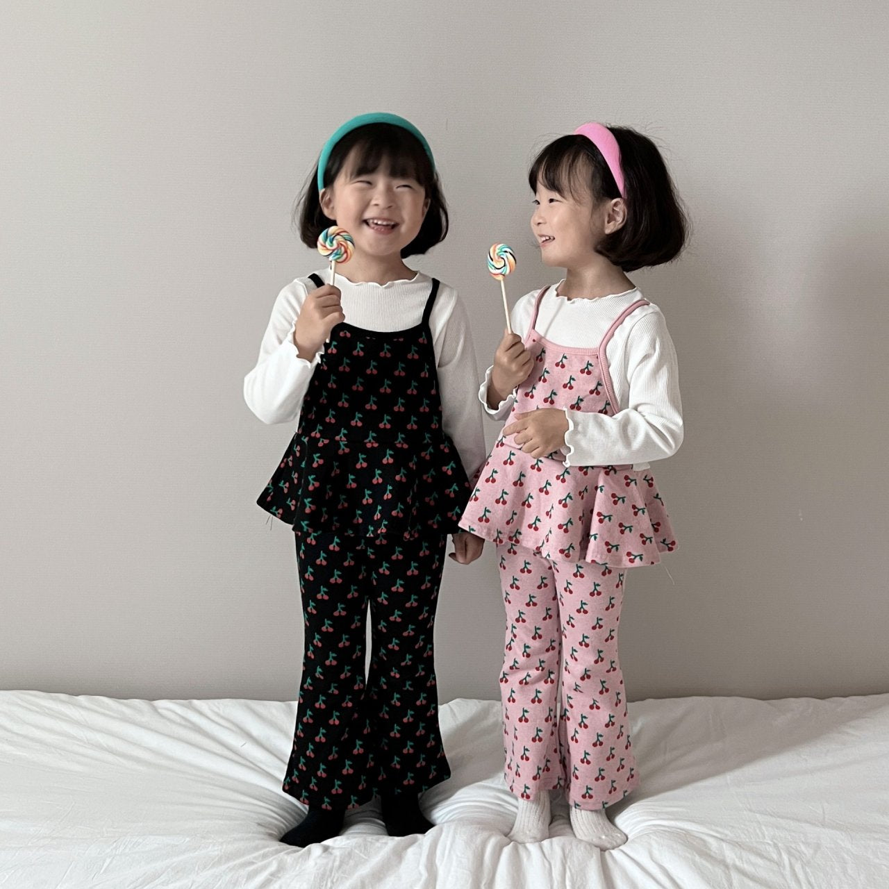 [PRE-ORDER] Cherry Ribbon Top Boot-Cut Set