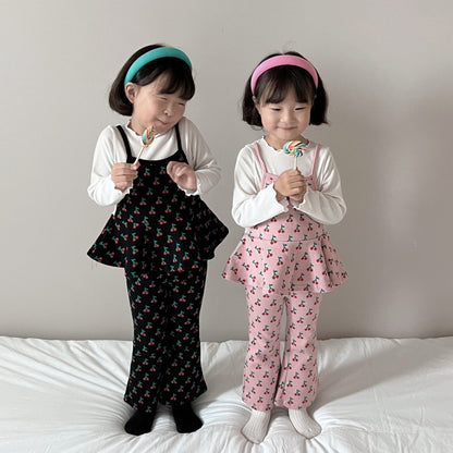 [PRE-ORDER] Cherry Ribbon Top Boot-Cut Set