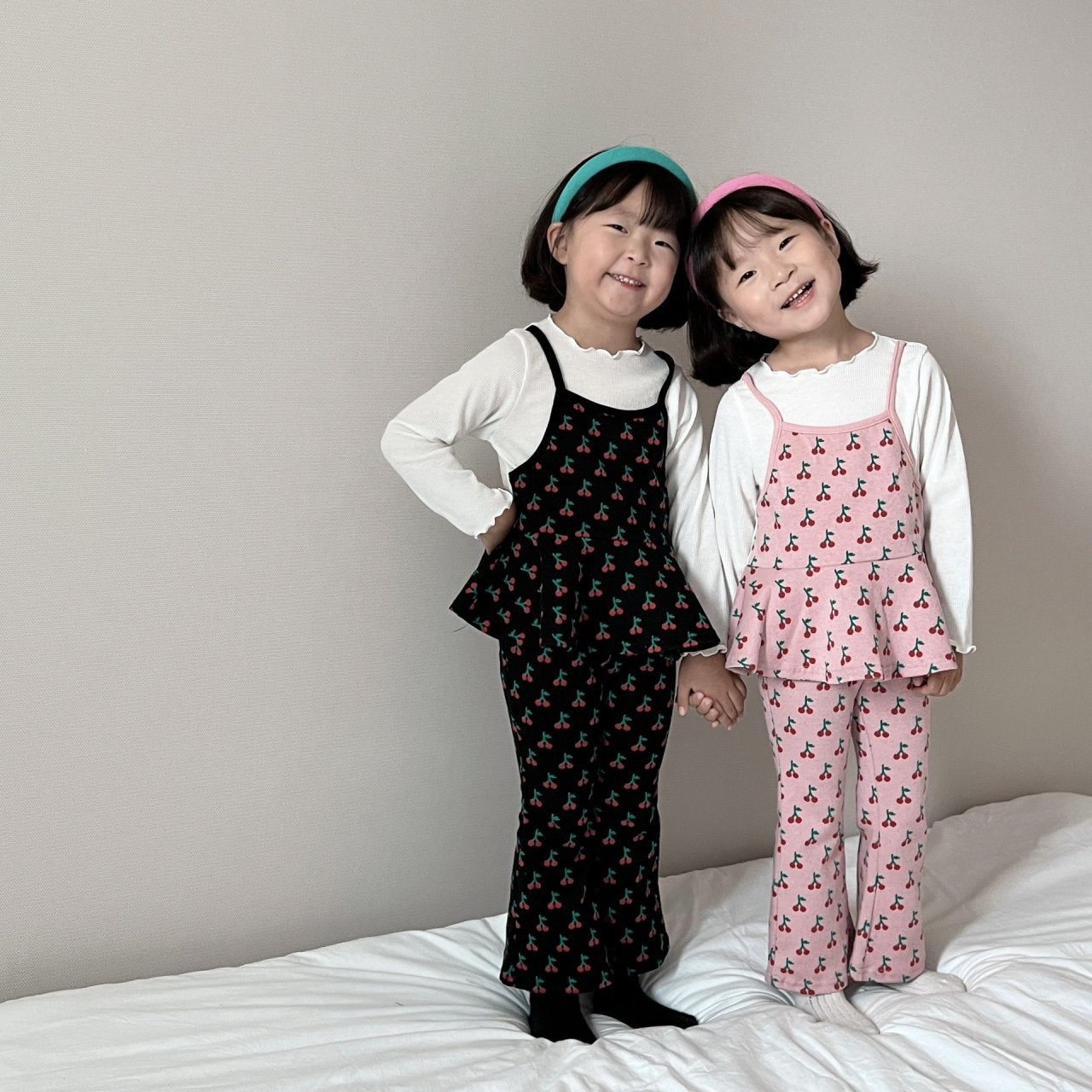 [PRE-ORDER] Cherry Ribbon Top Boot-Cut Set