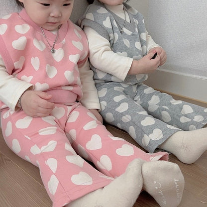 [PRE-ORDER] Heart Vest Bottom Set