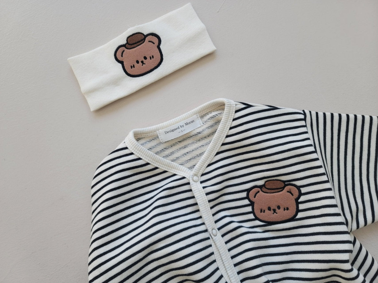 [PRE-ORDER] Snap Bear Body Suit + Hair Band Set