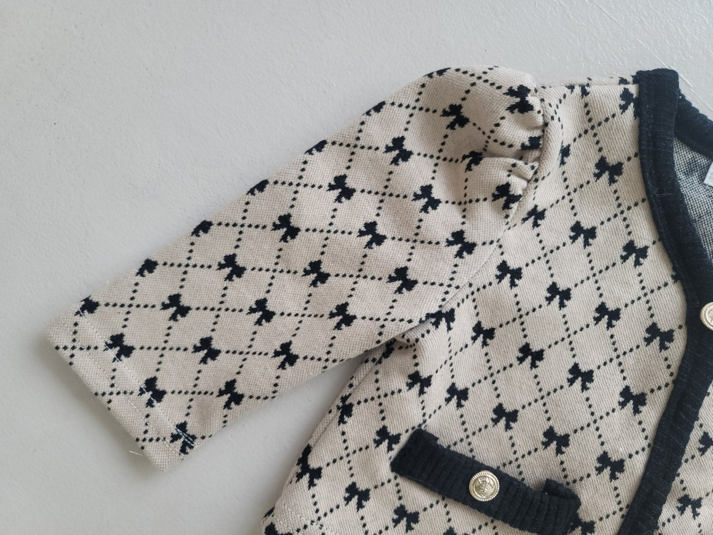 [PRE-ORDER] Ribbon Baby Cardigan Bloomer Set