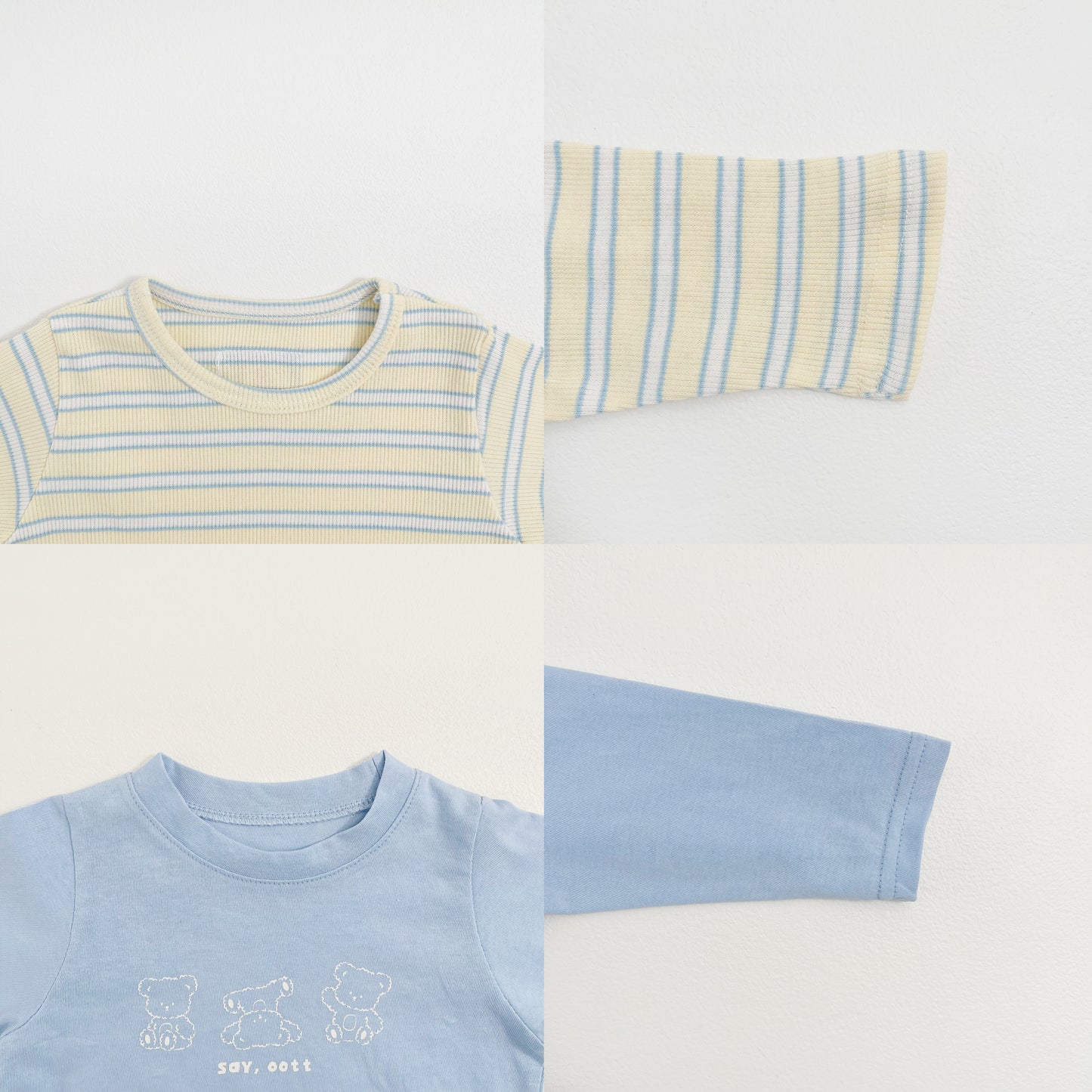Say Oott 1+1 Baby T-Shirts [Red/Ivory/Baby M(6-12m)]