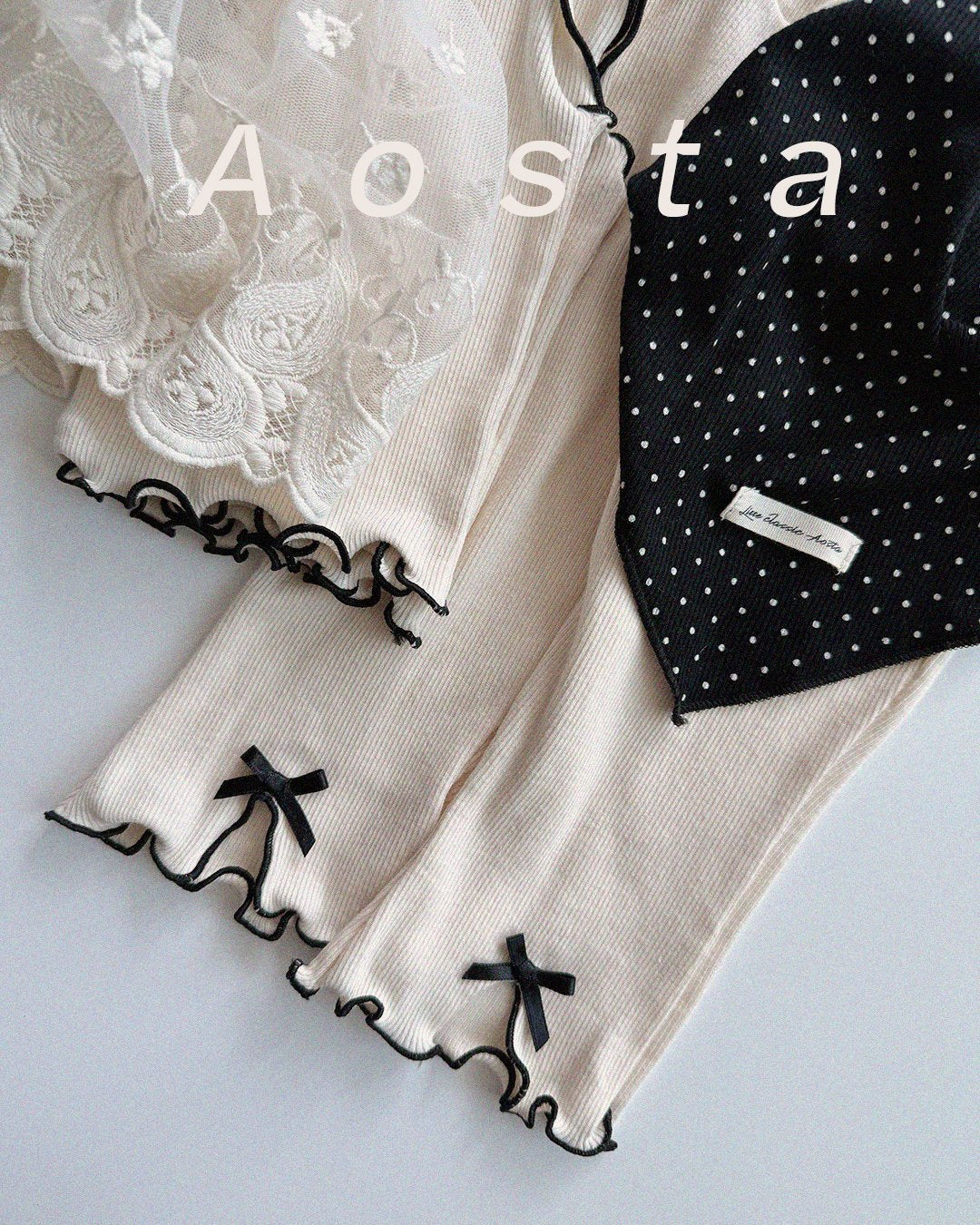[PRE-ORDER] Ribbed Ribbon Pants